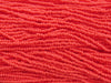 8/0 Opaque Coral Czech Glass Seed Bead Strand (CW44) - Beads and Babble