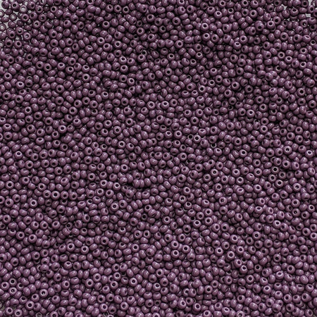 8/0 Opaque Dark Purple Czech Glass Seed Beads 10 Grams (8CS102) - Beads and BabbleBeads