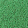 8/0 Opaque Green Picasso Czech Glass Seed Beads 10 Grams (8CS108) - Beads and Babble