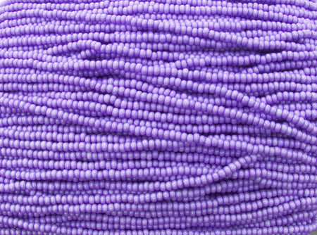 8/0 Opaque Lilac Pearl Terra Colorfast Czech Glass Seed Bead Strand (CW93) - Beads and BabbleBeads