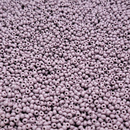 8/0 Opaque Medium Purple Czech Glass Seed Beads 10 Grams (8CS103) - Beads and BabbleBeads