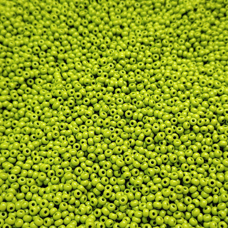 8/0 Opaque Olive Green Czech Glass Seed Beads 10 Grams (8CS133) - Beads and BabbleBeads