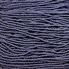 8/0 SILKY Opaque Eggplant Purple Terra Colorfast Czech Glass Seed Bead Strand (8CW97) - Beads and Babble