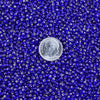 8/0 Transparent Cobalt Silver Lined Czech Glass Seed Beads 10 Grams (8CS140) - Beads and Babble
