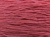 8/0 Transparent Dark Rose Czech Glass Seed Bead Strand (CW50) - Beads and Babble