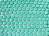 8mm Faceted Opaque Turquoise Table Cut Firepolish Czech Glass Coin Beads - Qty 20 (BS442) - Beads and Babble