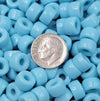 9mm Opaque Blue Turquoise Czech Glass Crow Beads - Qty 20 (RC20) - Beads and BabbleBeads