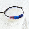 9x6mm (3mm hole) Matte Transparent Cobalt Blue Glass Crow Beads 20 Grams (AS44) - Beads and Babble