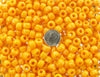 9x6mm (3mm hole) Opaque Pumpkin Orange Glass Crow Beads 20 Grams (AS55) - Beads and Babble