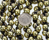 9x8mm 2 Tone Opaque Black and Metallic Gold Czech Glass Mushroom Button Beads - Qty 30 (XAW152) - Beads and Babble