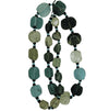 Graduated 10mm to 15mm Organically Formed Recycled Ancient Roman Polished Glass Coin Beads - 15 Inch Strand (LQ15) - Beads and Babble
