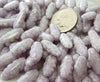 13x6mm Opaque Vintage Pink Lumi Czech Glass Feather Dagger Beads - Qty 25 (BS586) freeshipping - Beads and Babble