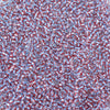 6/0 Crystal Blue Lined Red Striped Czech Glass Seed Beads 20 Grams (6CS422) freeshipping - Beads and Babble