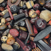 Large Hand Carved Natural Horn Beads - Assorted Shapes, Color & Sizes - Qty 100 Grams (UM77) - Beads and BabbleBeads