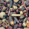 Large Hand Carved Natural Horn Beads - Assorted Shapes, Color & Sizes - Qty 100 Grams (UM77) - Beads and BabbleBeads