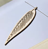 Leaf 70x39x3mm Undyed Wood Decorative Earring Component/Pendant - Qty 4 (MB372) - Beads and Babble