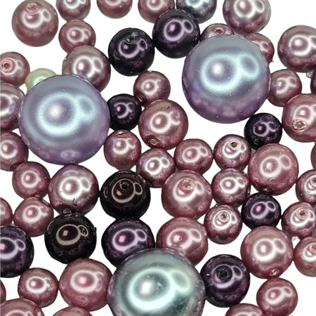 Maharaja Rug Assorted Glass Pearl Bead Mix - 50 Grams (UM72) - Beads and Babble