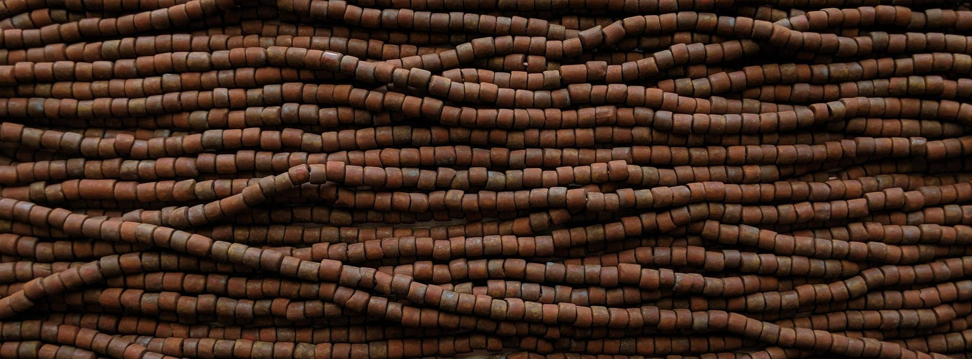 Matte Opaque Dark Red Picasso - Size 4mm Czech Glass Tile Beads - 18 Inch Strand (BW63) - Beads and Babble