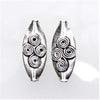Ornate Spirals 23.5x9.5x3.5mm Antique Silver Alloy Metal Beads/Jewelry Component - Qty 6 (MB17) - Beads and Babble