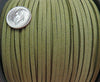 Soft Pliable Olive Green Faux Suede Cord/Lace/Lacing - Sold by the Yard - (FSC07A) - Beads and Babble