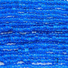 Transparent Dark Blue - Size 9x6mm (3mm hole) Recycled Glass Crow Beads - 24 Inch Strand (ICB13) - Beads and Babble